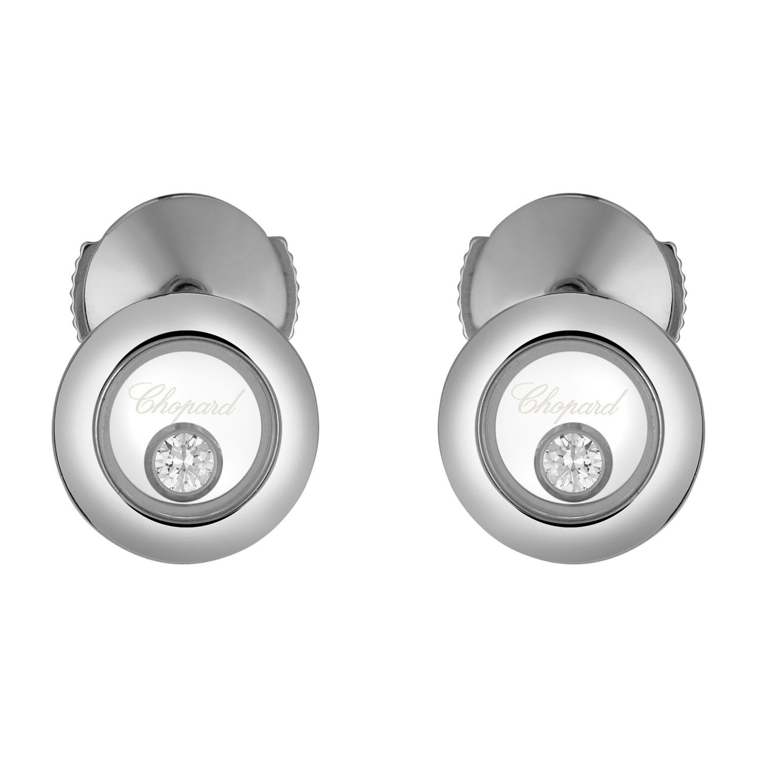 Happy diamonds white gold earrings Chopard White in White gold - 31259794